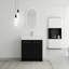 Meuble-lavabo simple 30 po avec plateau en plastique Corbridge