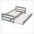 Platform Bed with Trundle-214341663