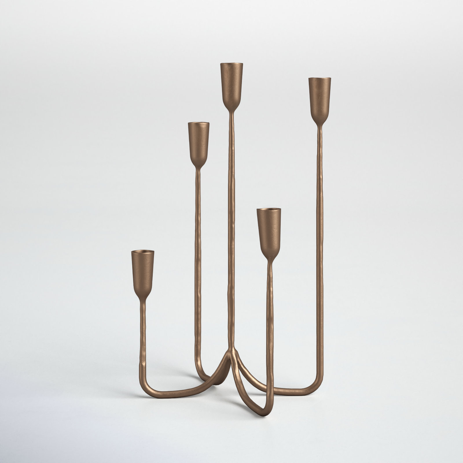 Brass Candelabra, 17.25" H x 11.5" W x 11.5" D