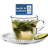 Glass Teacup and Saucer