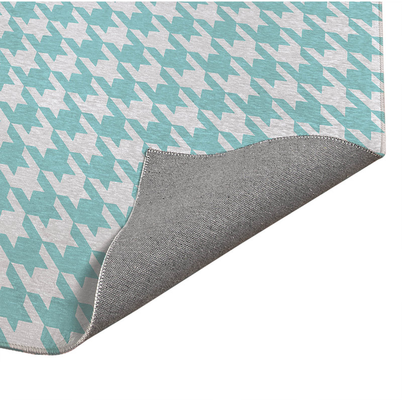Tapis de cuisine léger antidérapant, Bleu océan, Rectangle 5 pi x 7 pi