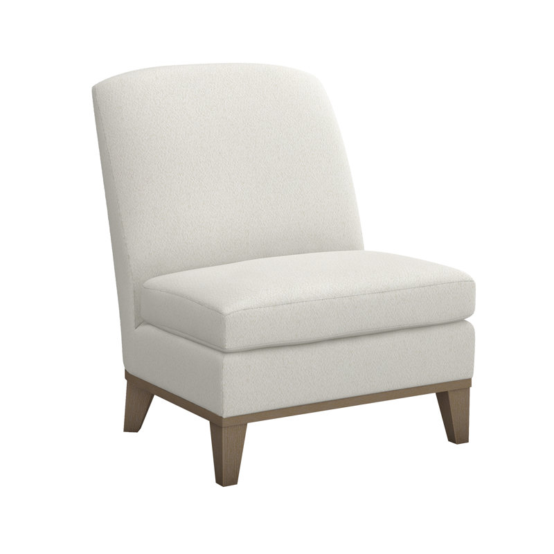 Belinda Slipper Chair, Icy Gray, Cameo 100% Polyester