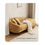Chaise longue minimaliste et moderne en bois massif et laine d'agneau pour chambre et salon-925463511