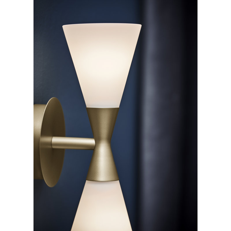 Plug-in Up & Downlight, Brass/White