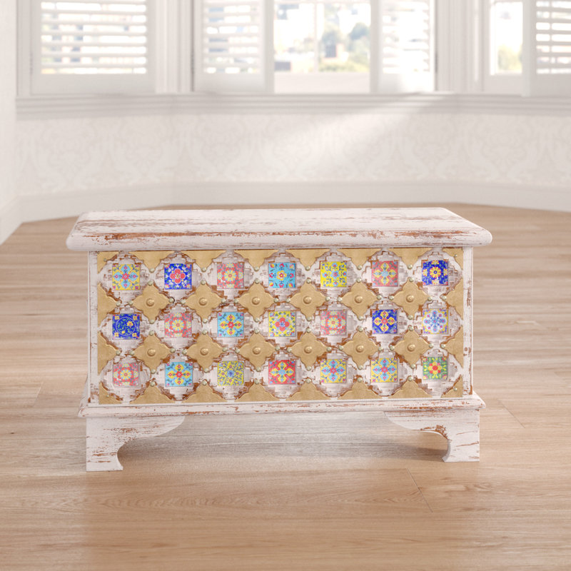 Daisie Solid Wood Accent Trunk