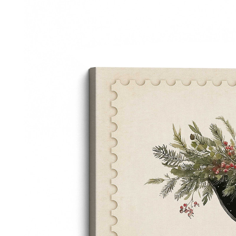 Impression sur toile Northiant Sleigh, H 8 po x l 12 po, Toile tendue avec châssis