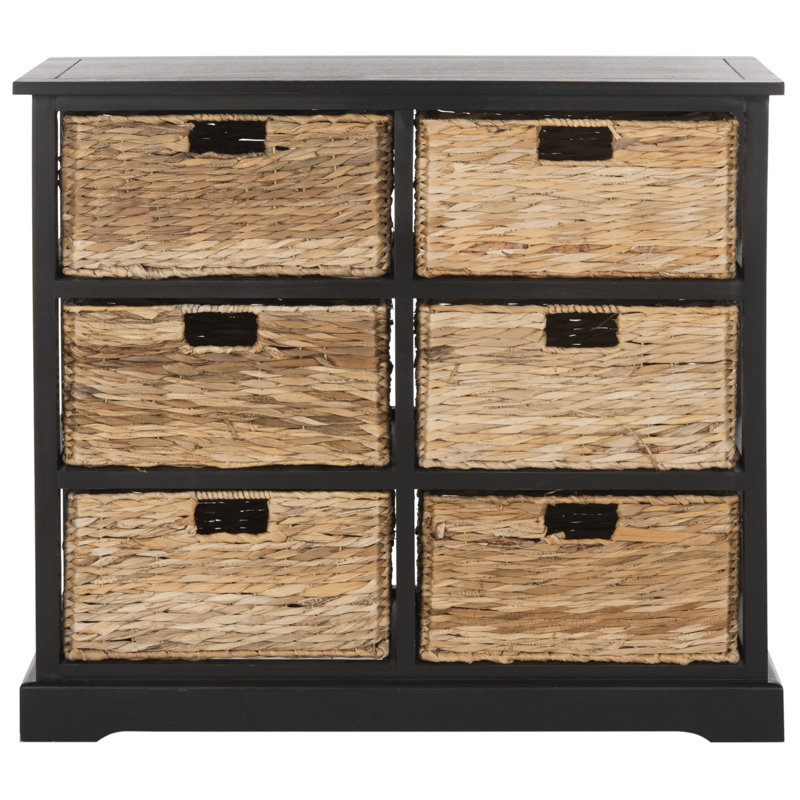 Painswick Solid Wood Accent Chest, Distressed Black