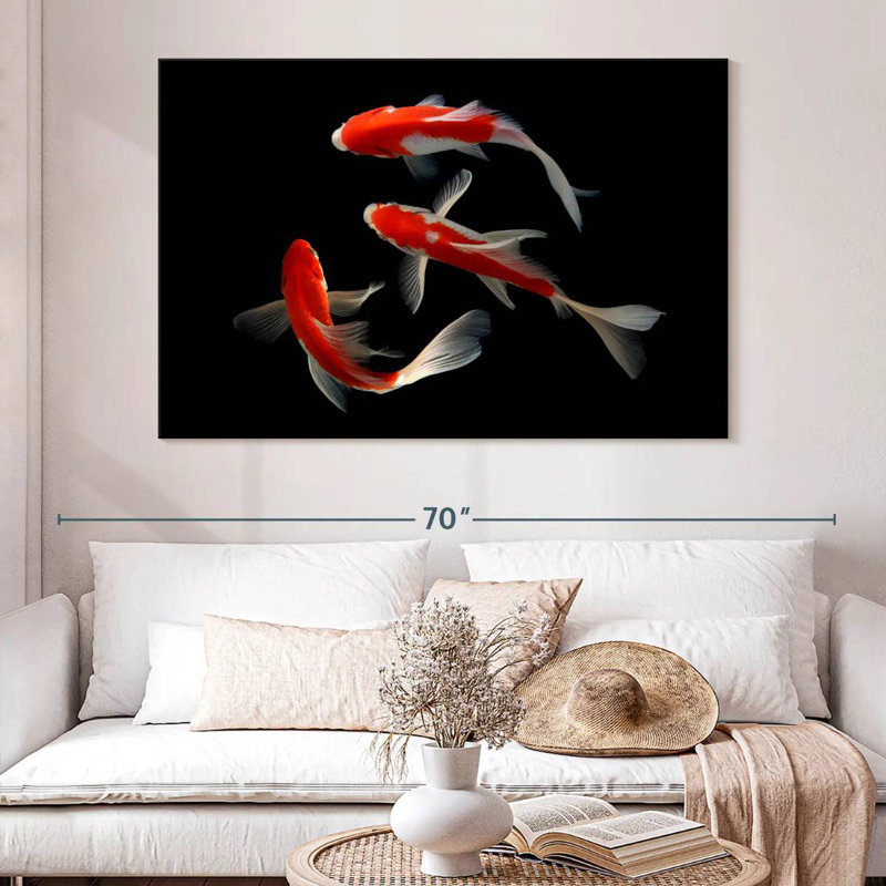 Brampt Koi Fish Trio, 34" H x 51" W