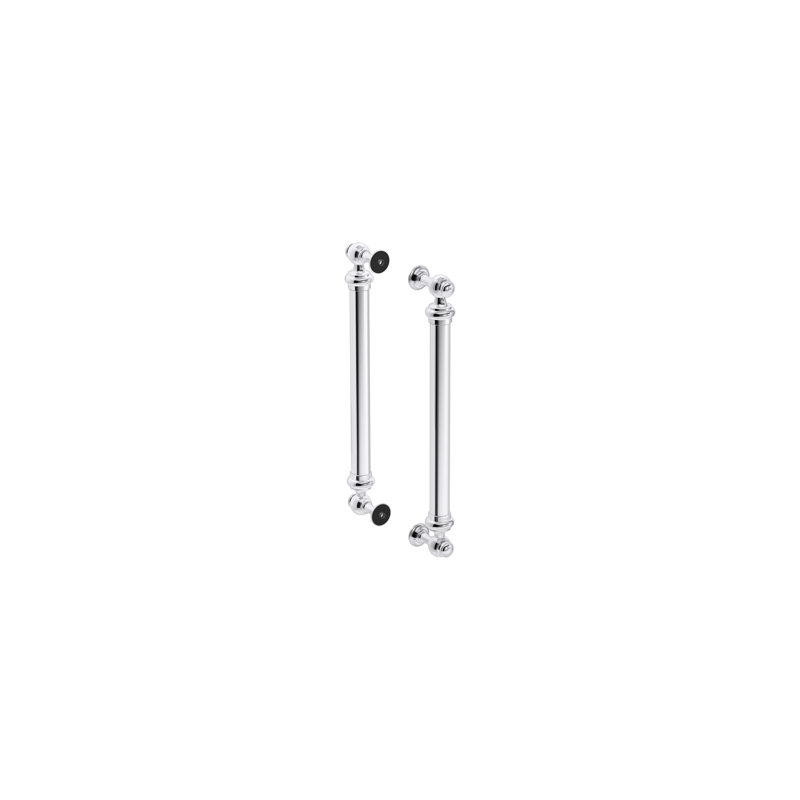 Artéfact 16-7 / 16 po Poignées de porte de douche dos à dos, Chrome