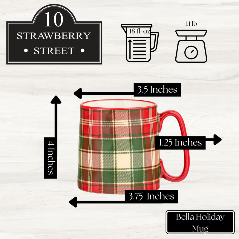 Tasse 10 tartan 10 Strawberry Street