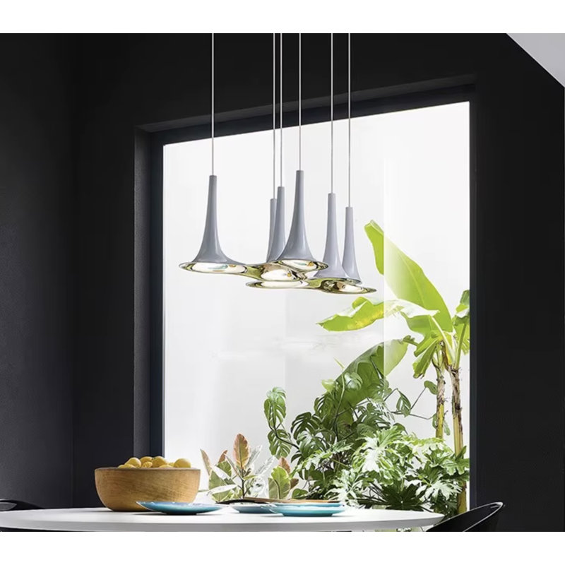  Lustres encastrés à DEL avec 6 pendentifs réglables Rainfall