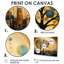 Art nouveau en spirale arbre Pittoresque Town II - arbre, impression d'art mural-1627843435-1627843415