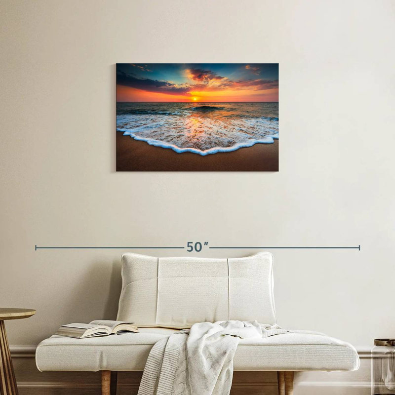 Gillard Sunrise Sea Waves, H 20 po x l 30 po