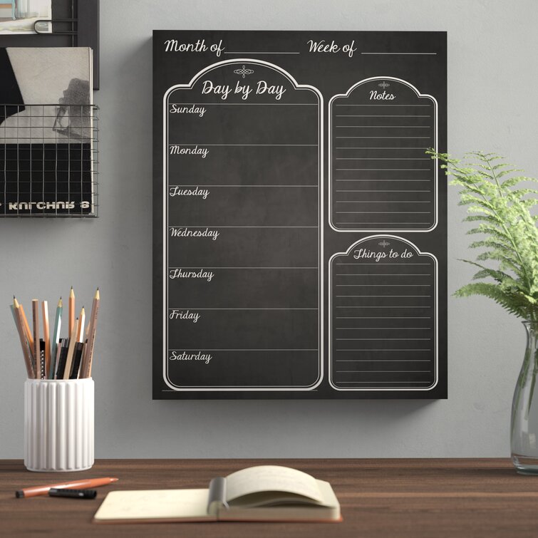 Personalized Chore Chart Chalkboard and Corkboard