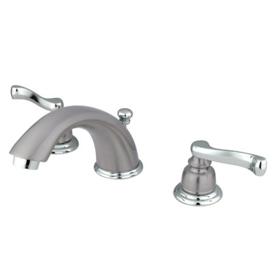 Widespread Bathroom Faucet with Drain Assembly