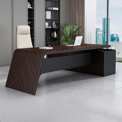 70.87"Premium Solid-Wood Multi-Layer Board Office Desk
