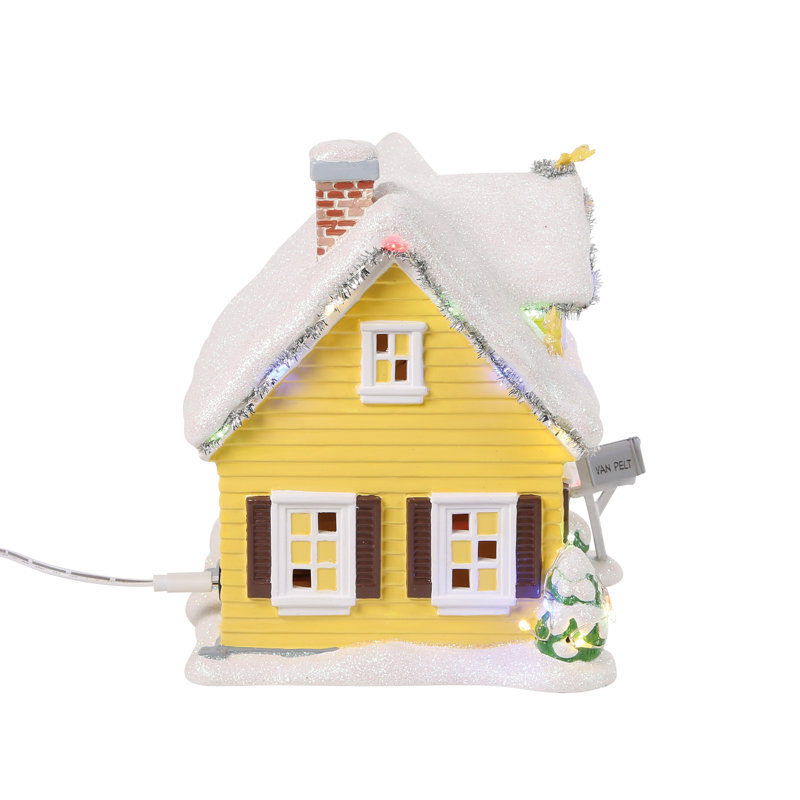 Édifice lumineux de la résidence Van Pelt du département 56 de Peanuts Village, 7,25 po