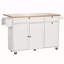 Armoire de rangement sur chariot avec îlot de cuisine 60 po