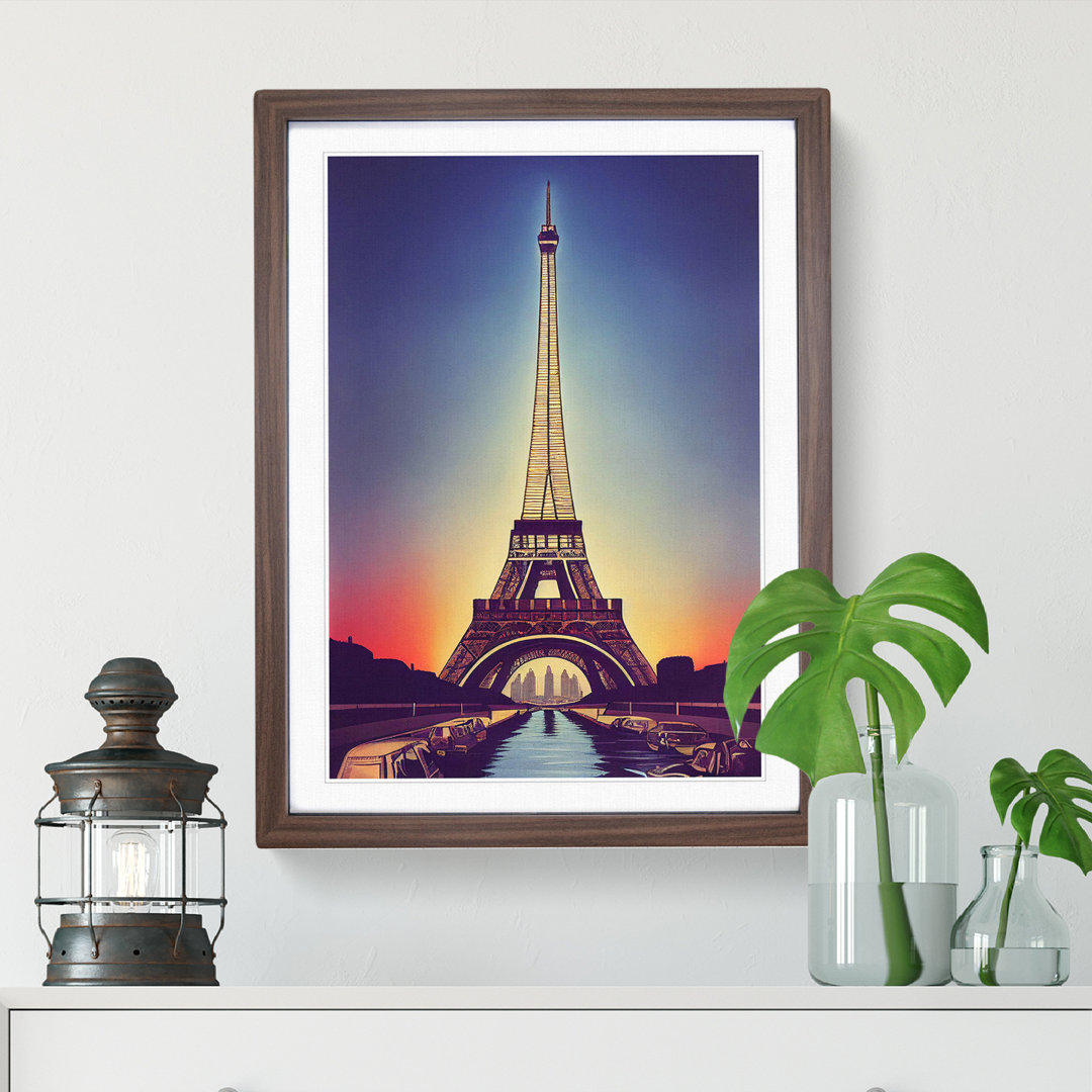 Eiffel Tower At Sunset No.3 - Wall Art