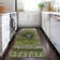 Machine Washable Indoor/Outdoor Xhevrie Olive Rug