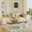 3 Drawers White Nightstand With Smart Led-222369261