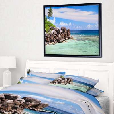 « magnifiques seychelles de la côte rocky coast »-impression