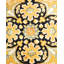 Tapis unique noué à la main Wimbish - jaune, 6 pi 1 po x 13 pi 1 po