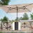 11x7Ft Double-Sided Patio Umbrella with Large Canopy-437294036