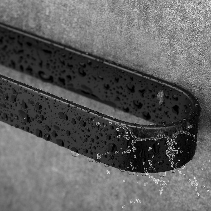 Anneau à serviette, Noir mat