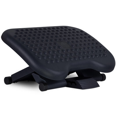 Mount-It! Ergonomic Under Desk Footrest | Height Adjustable Office Footrest with 3 Height Levels
