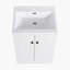 Meuble-lavabo moderne autoportant avec rangement spacieux et portes à fermeture en douceur-108525958