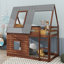 Lit superposé simple Adalberta, pour enfants