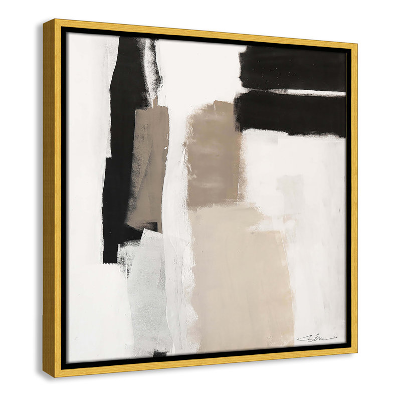 «Earth Scapes II-A» par Casa Fine Arts, Cadre flottant doré, H 17,5 po x l 17,5 po x P 2 po