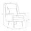 Vista Mid-Century Modern Faux Mohair Upholstered Lounge Chair in Ecru-134465738
