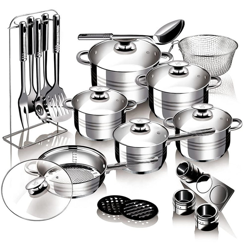 1 - Piece Stainless Steel Cookware Set