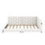 Lit plateforme tapissier double avec ports USB et DEL-1639731012