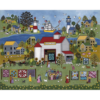 «Seaside Quilts» par Medana Gabbard, art mural sur toile