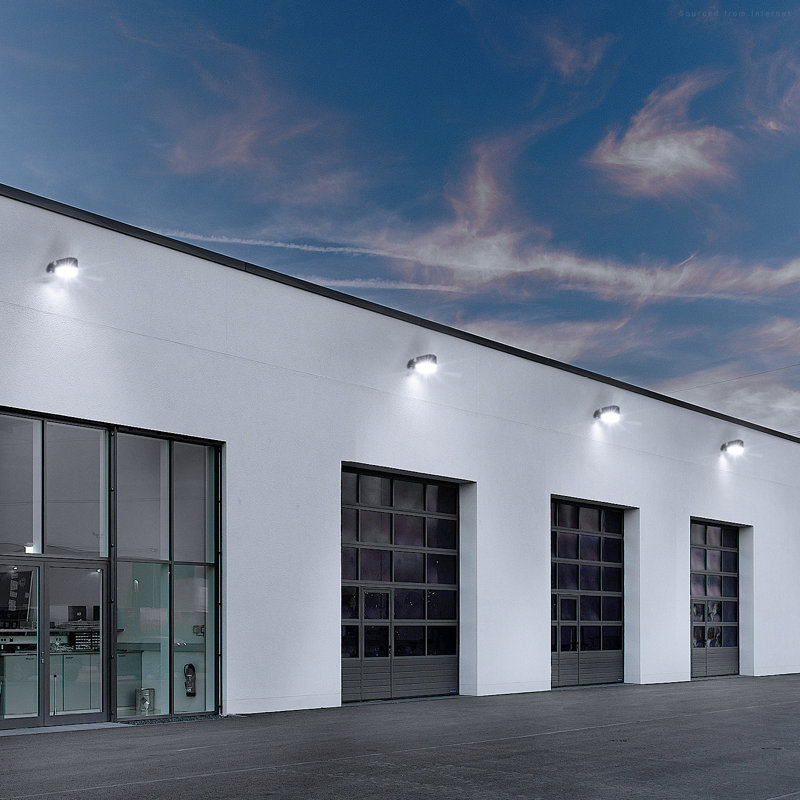 Projecteur de crépuscule à l'aube, lumières de grange à DEL équivalentes à 80 W et 800 W, lumière du jour à 5000 K