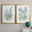 «Delicate Blue Botanical I», ensemble de 2 reproductions d'art sur toile encadrées-61455396-61455401