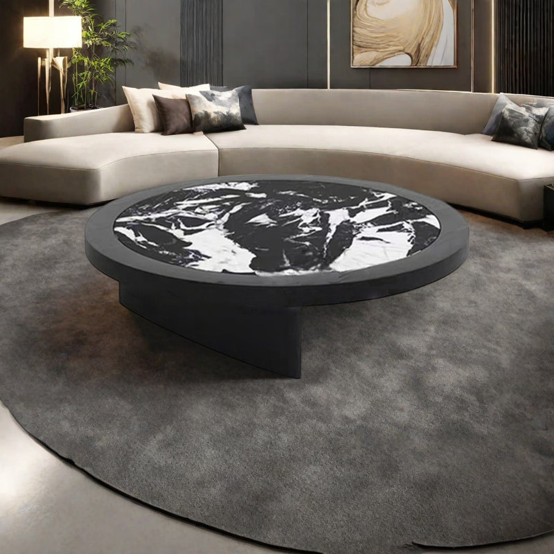 Table basse Italian Minimalist Rock, H 11,8 po x L 35,4 po x l 35,4 po