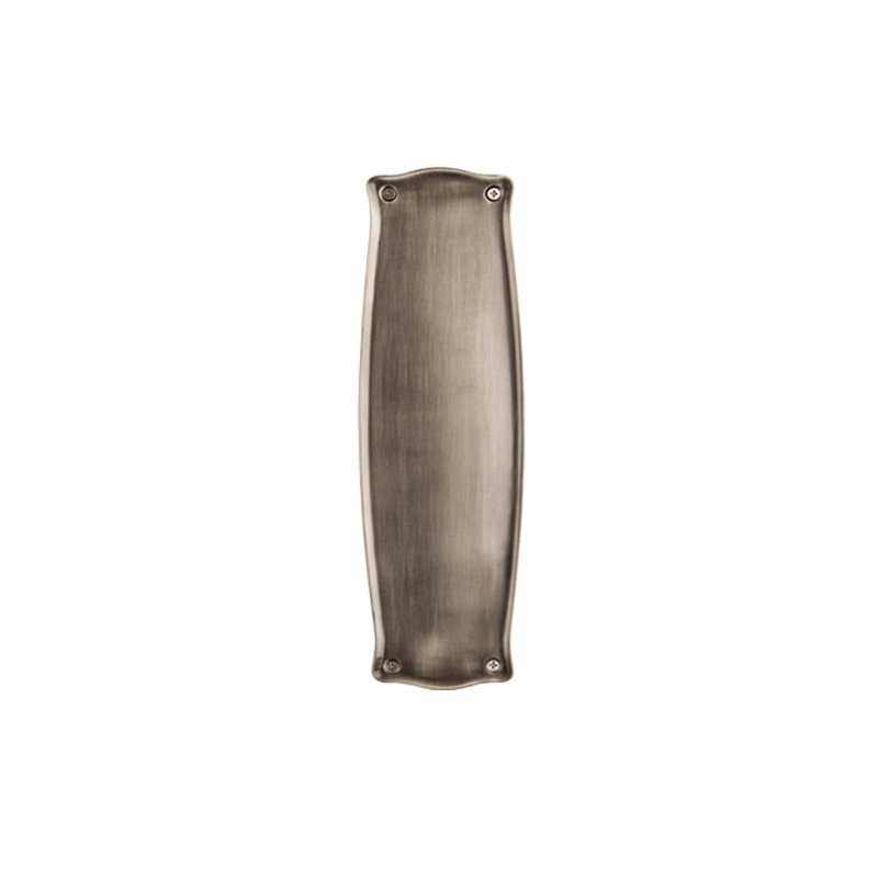 Prairie Double Dummy Door Push Plate, Antique Pewter