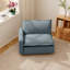 Chaise à accoudoirs en lin Gracey-337493774