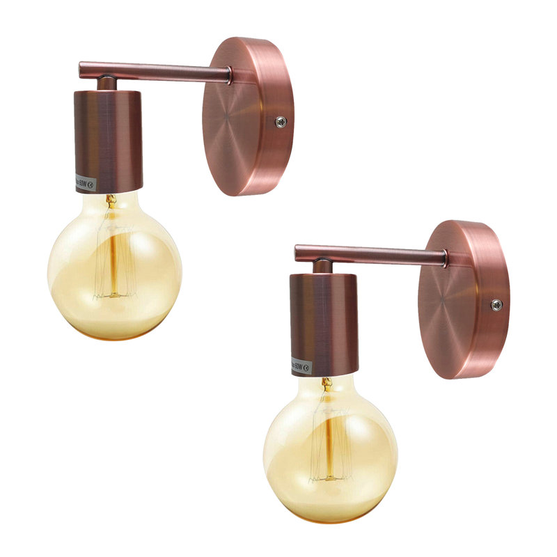 Lit Armed Sconce, Copper