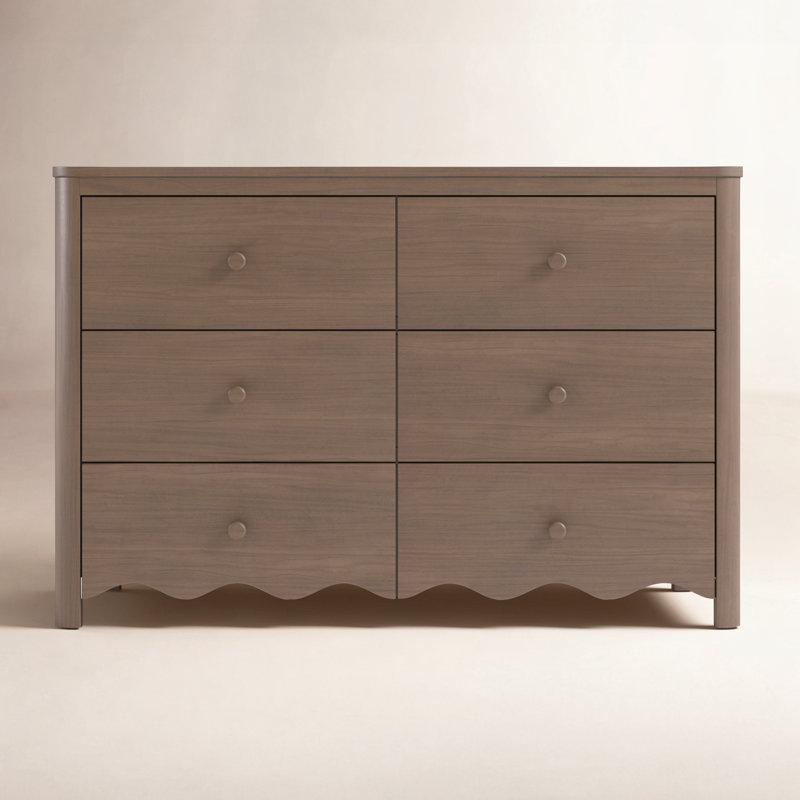 Casablanca 6-Drawer Double Dresser, Hazelnut