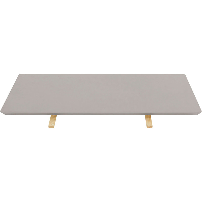 Emmiline Extendable Solid Wood Base Dining Table, Grey/Oak