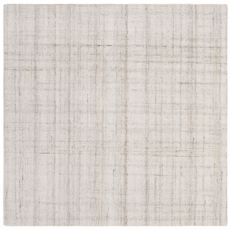 Gowans Striped Hand Tufted Area Rug, Square 183cm