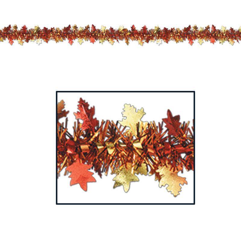 Tinsel rouge jaune 12'