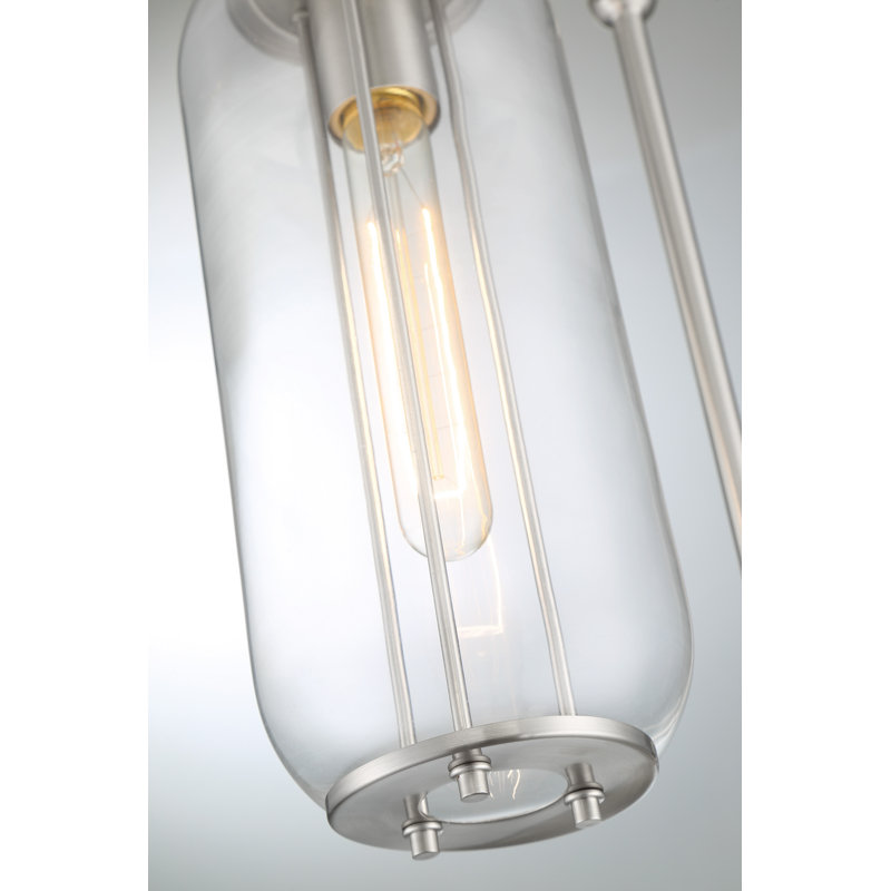 Sandefur Metal Arched Lamp, Brushed Nickel
