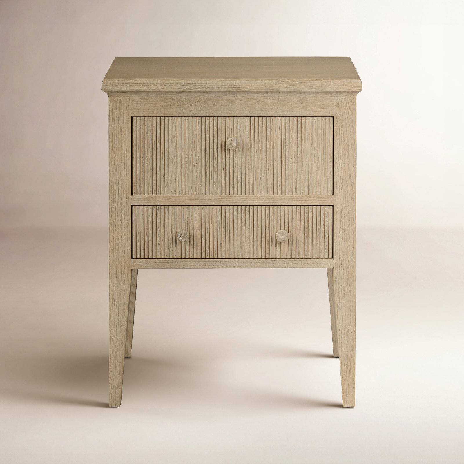 Elisames Oak Nightstand, Light Weathered Oak