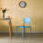 Modern Plastic Outdoor Dining Chair with Open Oval Back Design-1217585546